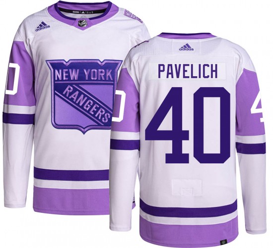 Adidas Youth Mark Pavelich New York Rangers Youth Authentic Hockey Fights Cancer Jersey