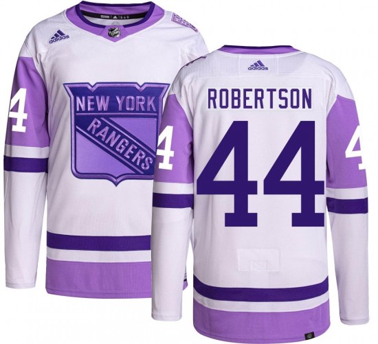 Adidas Youth Matthew Robertson New York Rangers Youth Authentic Hockey Fights Cancer Jersey