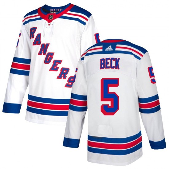 Adidas Barry Beck New York Rangers Men's Authentic Jersey - White