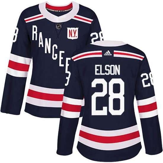Adidas Turner Elson New York Rangers Women's Authentic 2018 Winter Classic Home Jersey - Navy Blue