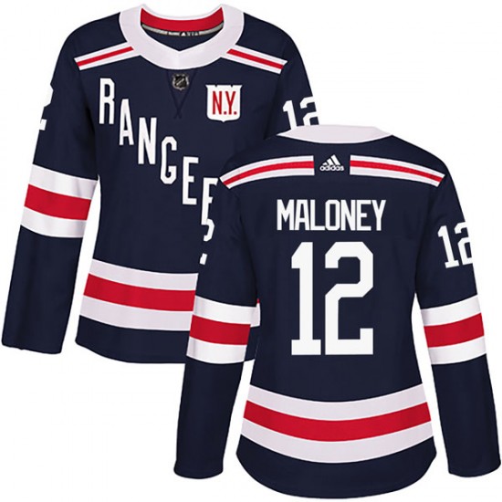 Adidas Don Maloney New York Rangers Women's Authentic 2018 Winter Classic Home Jersey - Navy Blue