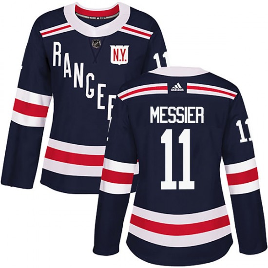 Adidas Mark Messier New York Rangers Women's Authentic 2018 Winter Classic Home Jersey - Navy Blue