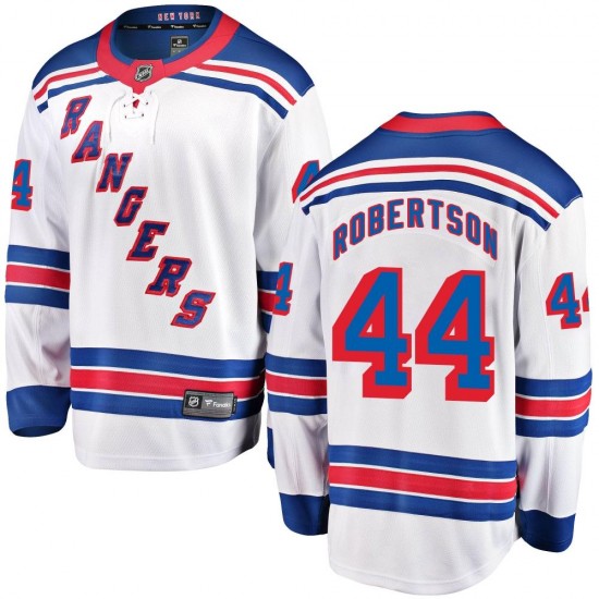 Fanatics Branded Matthew Robertson New York Rangers Youth Breakaway Away Jersey - White