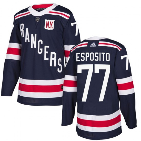 Adidas Phil Esposito New York Rangers Youth Authentic 2018 Winter Classic Home Jersey - Navy Blue