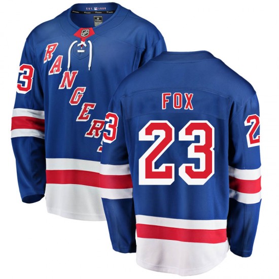 Fanatics Branded Adam Fox New York Rangers Youth Breakaway Home Jersey - Blue