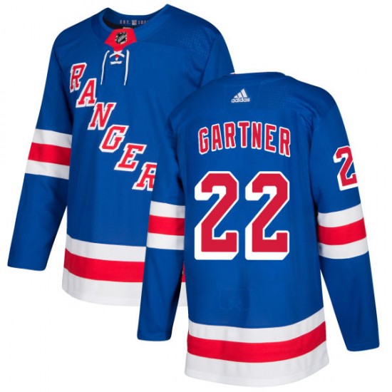 Adidas Mike Gartner New York Rangers Men's Authentic Jersey - Royal