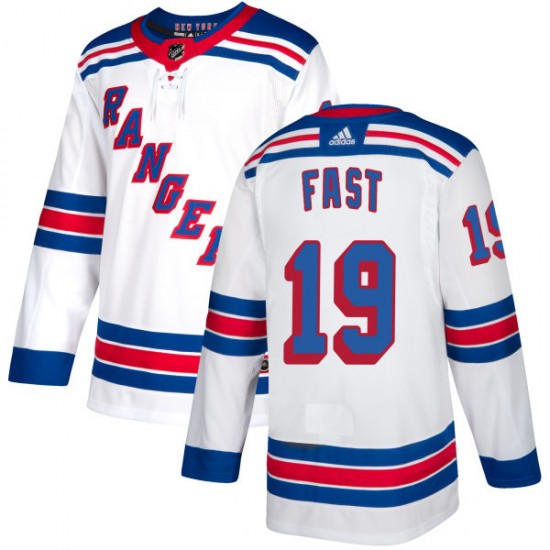 Adidas Jesper Fast New York Rangers Men's Authentic Jersey - White
