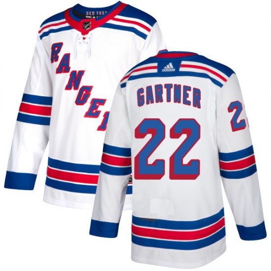 Adidas Mike Gartner New York Rangers Men's Authentic Jersey - White