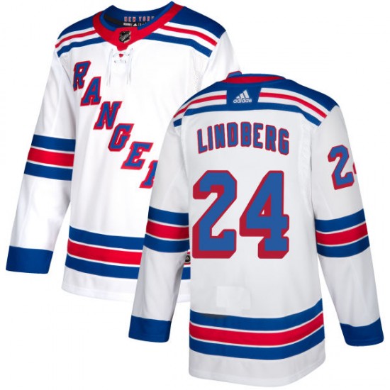 Adidas Oscar Lindberg New York Rangers Men's Authentic Jersey - White