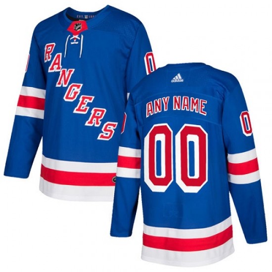 Adidas Custom New York Rangers Youth Authentic Home Jersey - Royal Blue