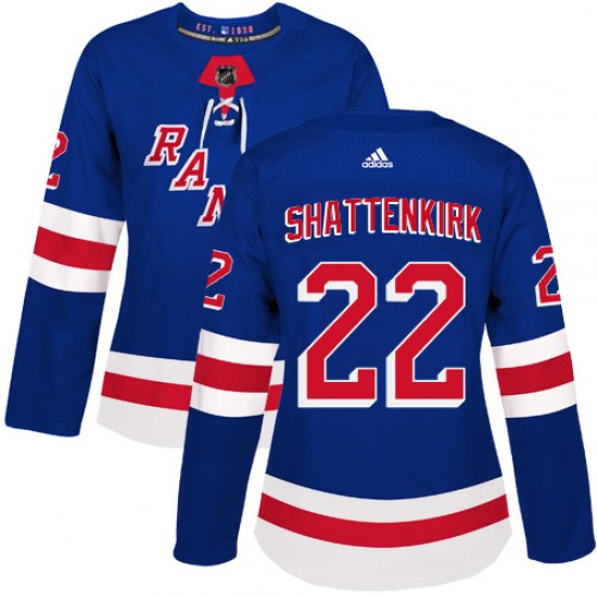Adidas Kevin Shattenkirk New York Rangers Women's Authentic Home Jersey - Royal Blue