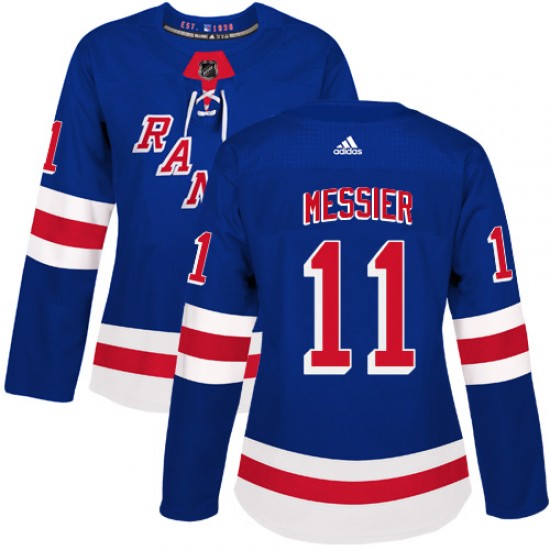 Adidas Mark Messier New York Rangers Women's Premier Home Jersey - Royal Blue