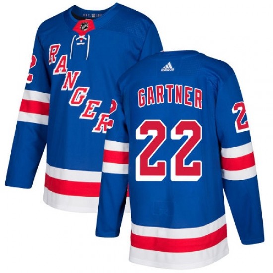 Adidas Mike Gartner New York Rangers Men's Premier Home Jersey - Royal Blue