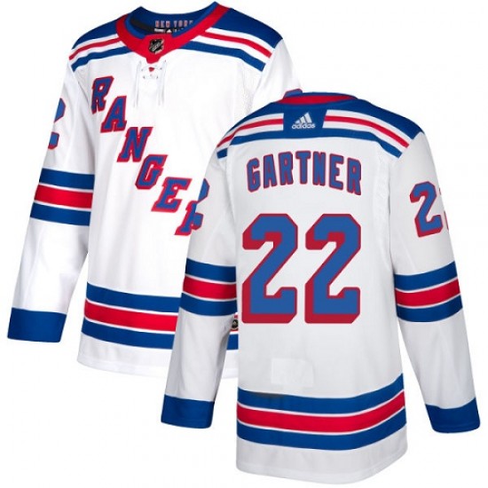 Adidas Mike Gartner New York Rangers Women's Authentic Away Jersey - White