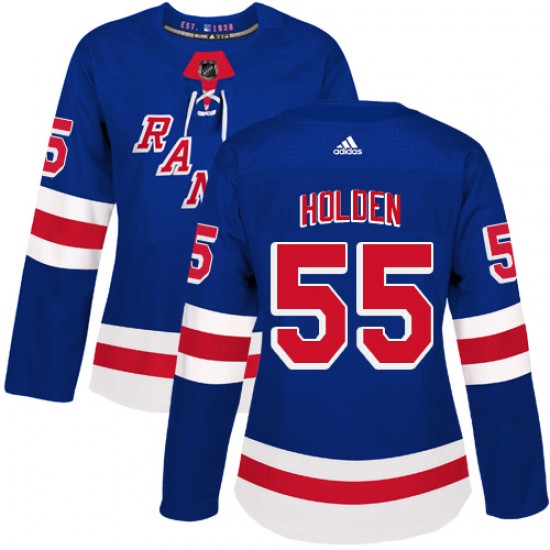 Adidas Nick Holden New York Rangers Women's Authentic Home Jersey - Royal Blue