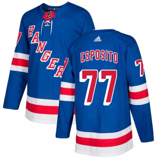 Adidas Phil Esposito New York Rangers Youth Premier Home Jersey - Royal Blue
