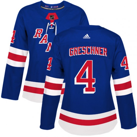 Adidas Ron Greschner New York Rangers Women's Authentic Home Jersey - Royal Blue