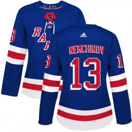 Adidas Sergei Nemchinov New York Rangers Women's Premier Home Jersey - Royal Blue