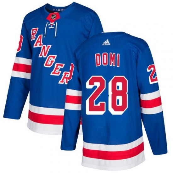 Adidas Tie Domi New York Rangers Youth Premier Home Jersey - Royal Blue