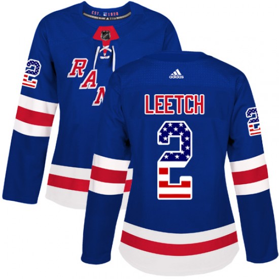 Adidas Brian Leetch New York Rangers Women's Authentic USA Flag Fashion Jersey - Royal Blue