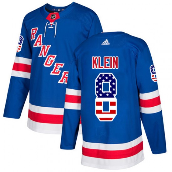 Adidas Kevin Klein New York Rangers Youth Authentic USA Flag Fashion Jersey - Royal Blue