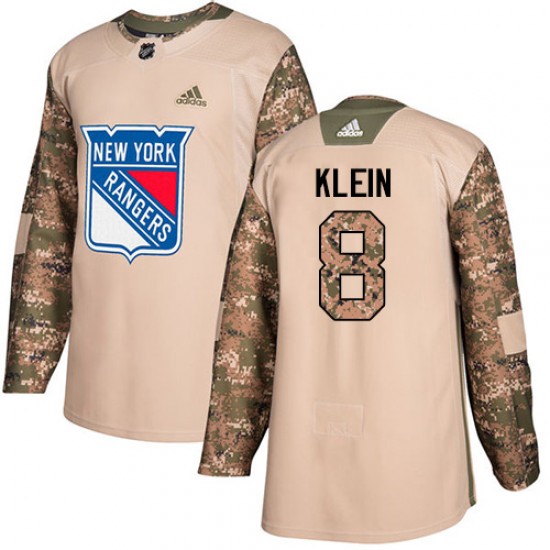 Adidas Kevin Klein New York Rangers Youth Authentic Veterans Day Practice Jersey - Camo