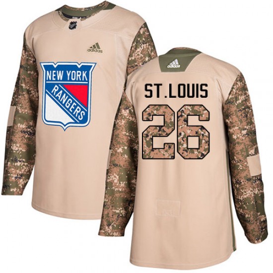 Adidas Martin St. Louis New York Rangers Youth Authentic Veterans Day Practice Jersey - Camo