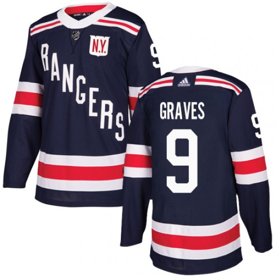 Adidas Adam Graves New York Rangers Youth Authentic 2018 Winter Classic Jersey - Navy Blue