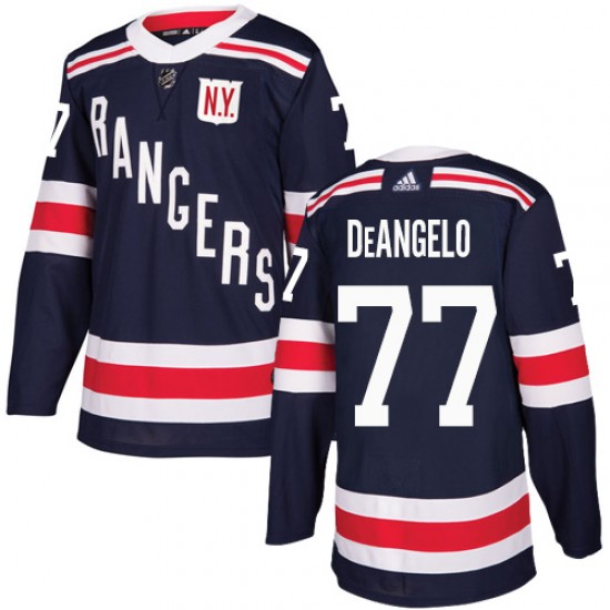 Adidas Anthony DeAngelo New York Rangers Men's Authentic 2018 Winter Classic Jersey - Navy Blue