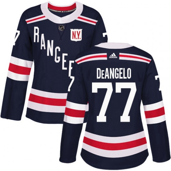 Adidas Anthony DeAngelo New York Rangers Women's Authentic 2018 Winter Classic Jersey - Navy Blue