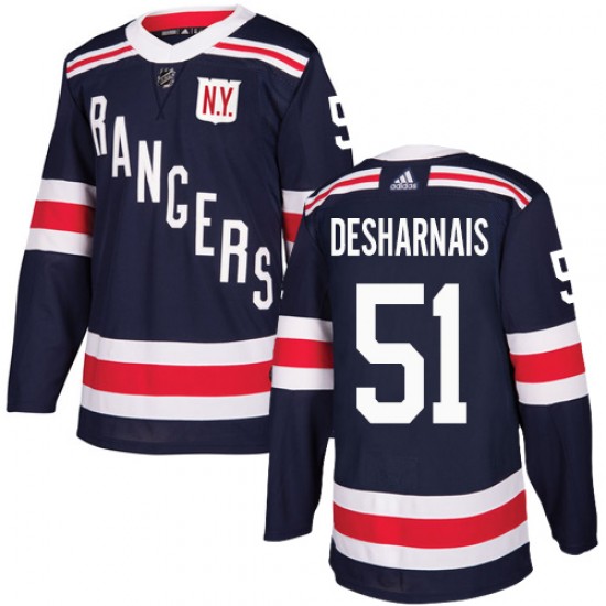 Adidas David Desharnais New York Rangers Men's Authentic 2018 Winter Classic Jersey - Navy Blue