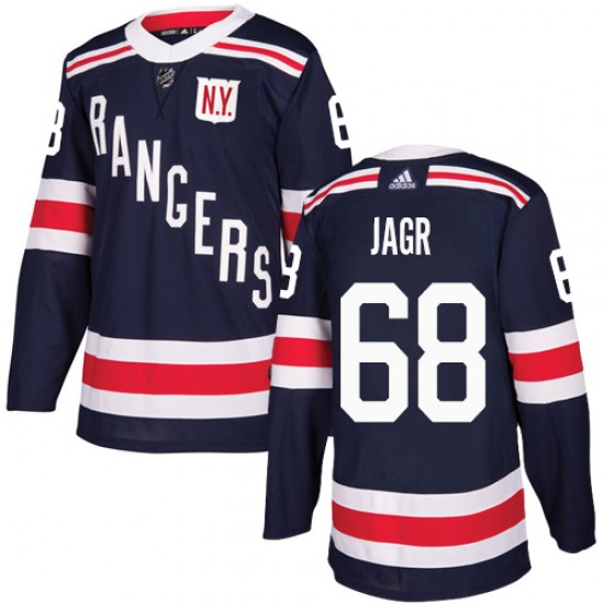 Adidas Jaromir Jagr New York Rangers Men's Authentic 2018 Winter Classic Jersey - Navy Blue