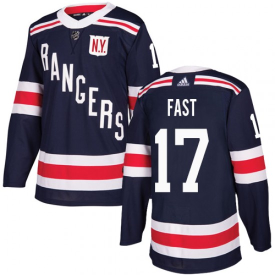 Adidas Jesper Fast New York Rangers Youth Authentic 2018 Winter Classic Jersey - Navy Blue