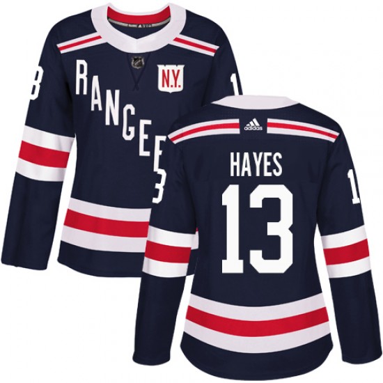 Adidas Kevin Hayes New York Rangers Women's Authentic 2018 Winter Classic Jersey - Navy Blue