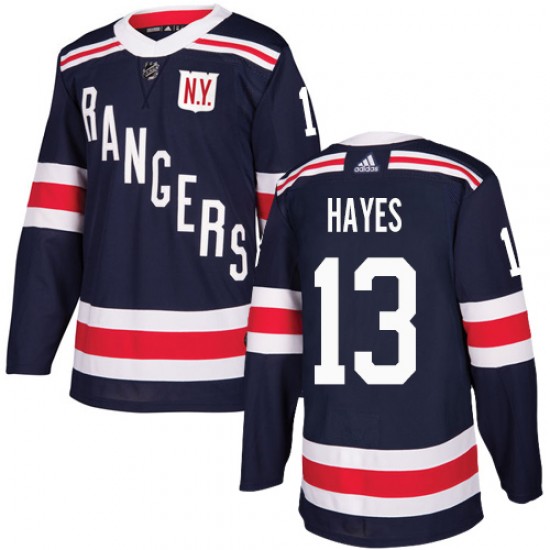 Adidas Kevin Hayes New York Rangers Youth Authentic 2018 Winter Classic Jersey - Navy Blue