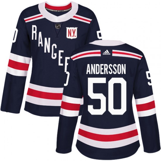 Adidas Lias Andersson New York Rangers Women's Authentic 2018 Winter Classic Jersey - Navy Blue