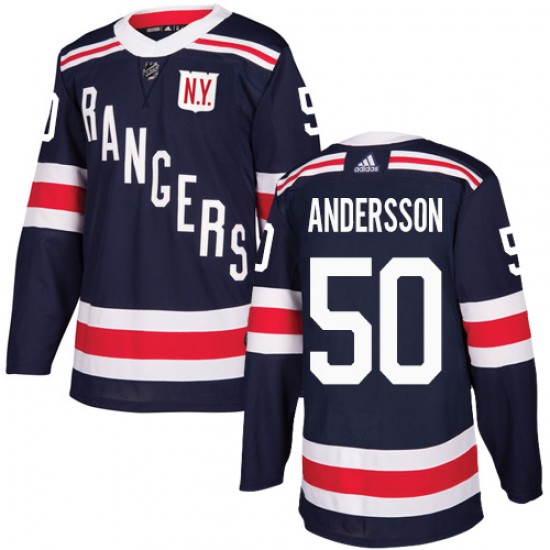 Adidas Lias Andersson New York Rangers Youth Authentic 2018 Winter Classic Jersey - Navy Blue