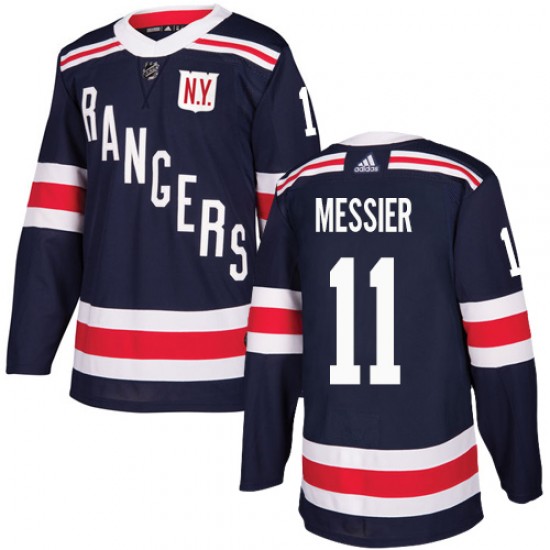 Adidas Mark Messier New York Rangers Youth Authentic 2018 Winter Classic Jersey - Navy Blue