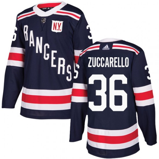 Adidas Mats Zuccarello New York Rangers Youth Authentic 2018 Winter Classic Jersey - Navy Blue