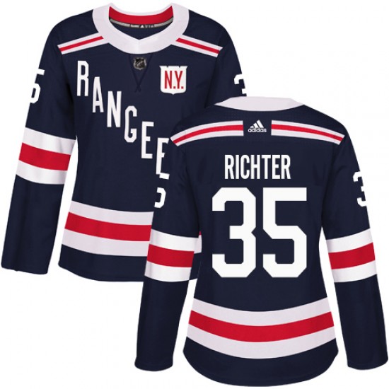 Adidas Mike Richter New York Rangers Women's Authentic 2018 Winter Classic Jersey - Navy Blue