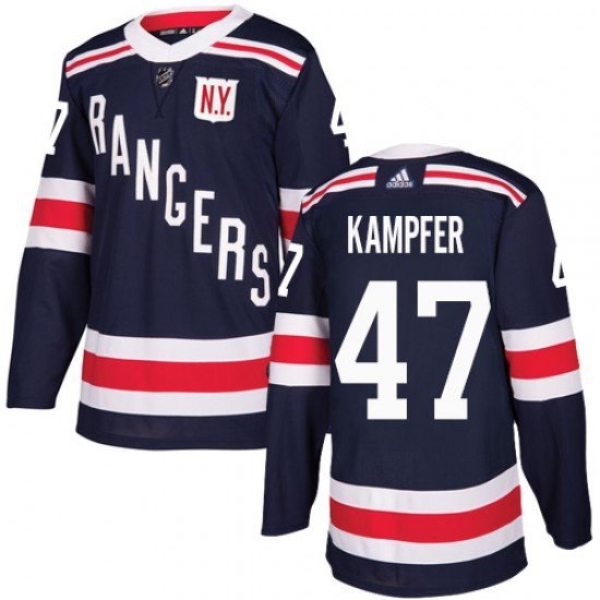 Adidas Steven Kampfer New York Rangers Youth Authentic 2018 Winter Classic Jersey - Navy Blue