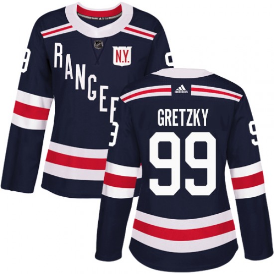 Adidas Wayne Gretzky New York Rangers Women's Authentic 2018 Winter Classic Jersey - Navy Blue