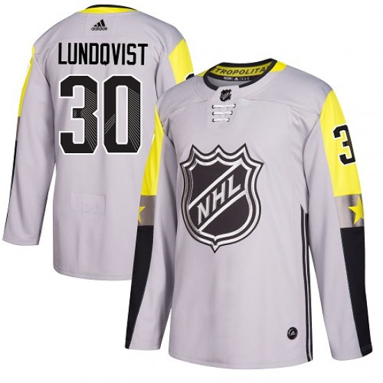 Adidas Henrik Lundqvist New York Rangers Youth Authentic 2018 All-Star Metro Division Jersey - Gray