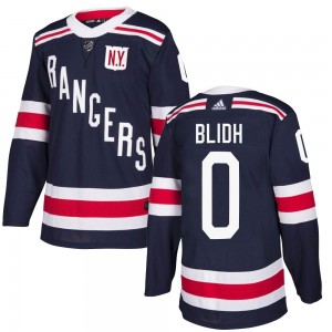 Adidas Anton Blidh New York Rangers Men's Authentic 2018 Winter Classic Home Jersey - Navy Blue