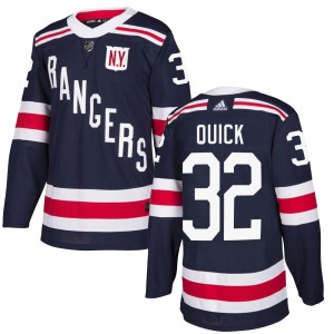 Adidas Jonathan Quick New York Rangers Men's Authentic 2018 Winter Classic Home Jersey - Navy Blue