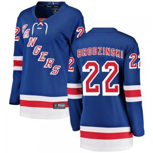 Fanatics Branded Jonny Brodzinski New York Rangers Women's Breakaway Home Jersey - Blue