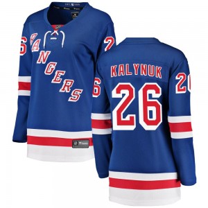 Fanatics Branded Wyatt Kalynuk New York Rangers Women's Breakaway Home Jersey - Blue