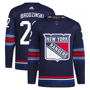 Adidas Jonny Brodzinski New York Rangers Men's Authentic Alternate Primegreen Jersey - Navy