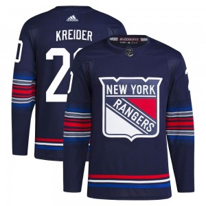 Adidas Chris Kreider New York Rangers Men's Authentic Alternate Primegreen Jersey - Navy