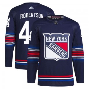 Adidas Matthew Robertson New York Rangers Men's Authentic Alternate Primegreen Jersey - Navy